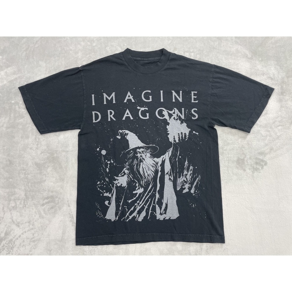 Imagine Dragons T Shirt Unisex Small Black Loom World Tour 2024 Wizard Graphic
